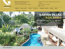 Tablet Screenshot of banyanvillas.com